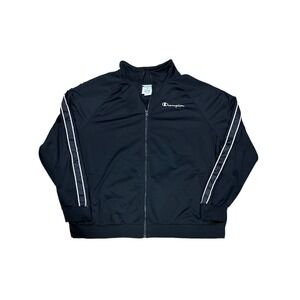 Champion Track Jacket Women's Size 4XL 4X Plus Warmup Gym Full Zip Logo Stripe